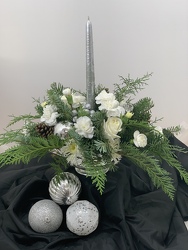The Christmas Shimmer Bouquet from Designs by Dennis, florist in Kingfisher, OK