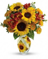 Teleflora's Simply Sunny Bouquet from Designs by Dennis, florist in Kingfisher, OK