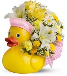 Just Ducky Bouquet for Girl - Deluxe  	  from Designs by Dennis, florist in Kingfisher, OK