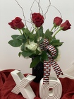 The Chic Valentine Bouquet from Designs by Dennis, florist in Kingfisher, OK