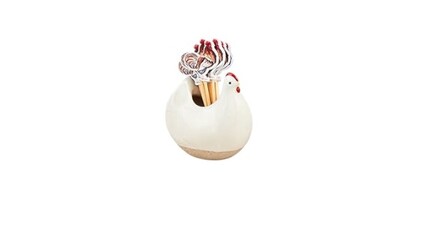 Mud Pie Chicken Toothpick Holder from Designs by Dennis, florist in Kingfisher, OK