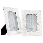 White Floral Frame from Designs by Dennis, florist in Kingfisher, OK