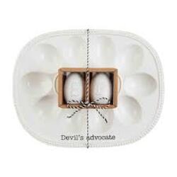 Deviled Egg Tray with Salt & Pepper Shakers from Designs by Dennis, florist in Kingfisher, OK