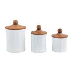 Milk Glass Canisters  from Designs by Dennis, florist in Kingfisher, OK