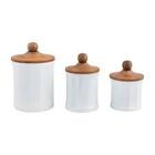 Milk Glass Canisters  from Designs by Dennis, florist in Kingfisher, OK
