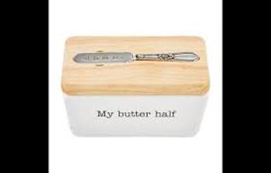 My Butter Half Dish from Designs by Dennis, florist in Kingfisher, OK
