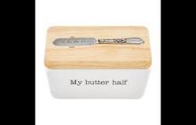 My Butter Half Dish from Designs by Dennis, florist in Kingfisher, OK