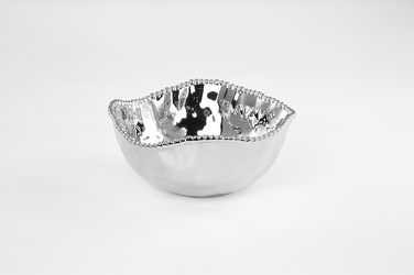 Large Silver Salad Bowl from Designs by Dennis, florist in Kingfisher, OK
