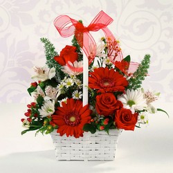 The Red and White Delight Bouquet from Designs by Dennis, florist in Kingfisher, OK