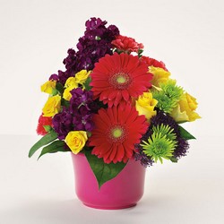 The Bowl of Bright Wishes Bouquet from Designs by Dennis, florist in Kingfisher, OK