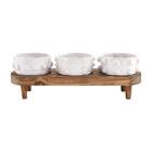 Beaded Wood Dip Tray Set from Designs by Dennis, florist in Kingfisher, OK