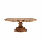 Wood Beaded Pedestal from Designs by Dennis, florist in Kingfisher, OK