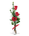 3 Red Roses from Designs by Dennis, florist in Kingfisher, OK